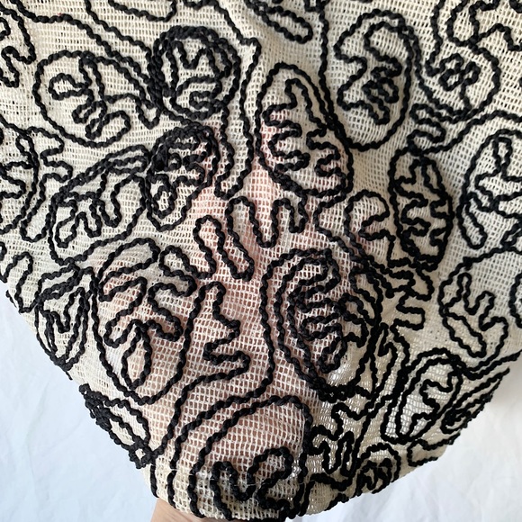 Zara Trafaluc Open Knit Mesh Net Abstract Tank Top - Picture 5 of 5